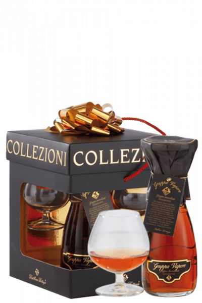 Grappa Di Amarone A Vapore Bottega 50cl (Confezione Con 2 Bicchieri)
