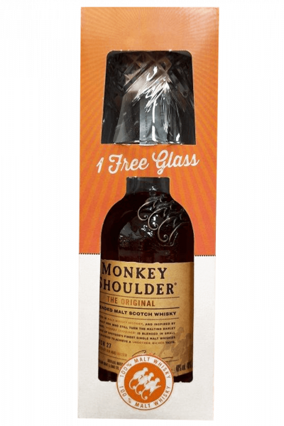 Monkey Shoulder Blended Malt Scotch Whisky 70cl (Confezione Con Bicchiere)