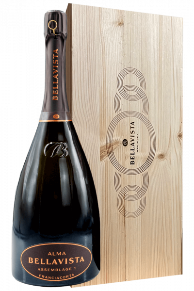 Jéroboam Franciacorta Alma Assemblage 2 Extra Brut Bellavista 3Litri (Cassetta in Legno)