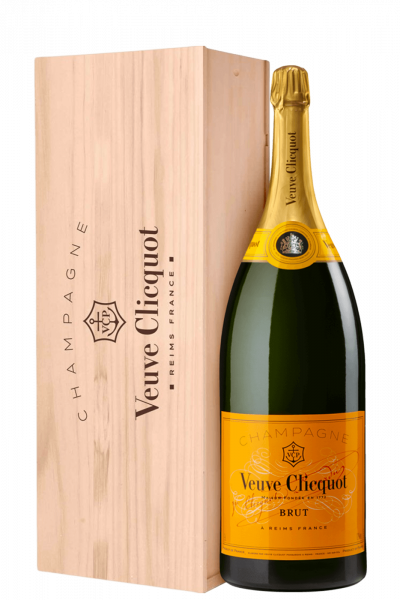 Salmanazar Champagne Veuve Clicquot Yellow Label Brut (Cassetta in Legno)