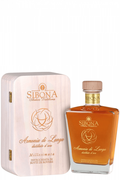 Distillato d'Uva Armonia Di Langa Millesimato 2009 Sibona 70cl (Cassetta in Legno)