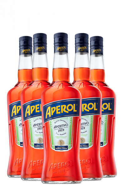6 Bottiglie Aperol 1Litro Aperitivo 