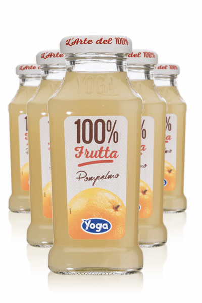 Yoga 100% Frutta Pompelmo Cassa Da 12 Bottiglie x 20cl