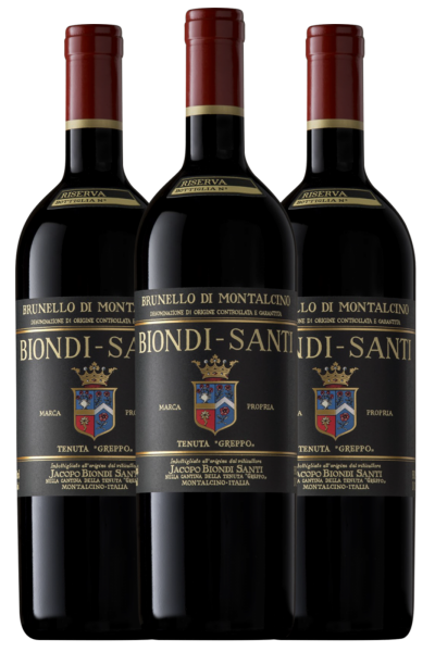 Verticale Brunello Di Montalcino DOCG Riserva Biondi Santi 1988-1997-2011