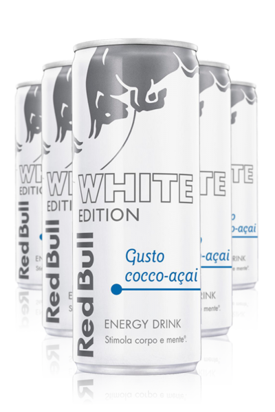 Red Bull Energy Drink White Edition Gusto Cocco-Açai Cassa da 24 Lattine x 25cl