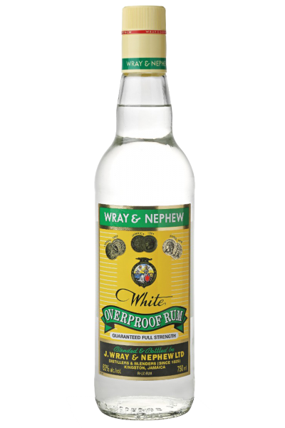 Rum J.Wray White Overproof 70cl