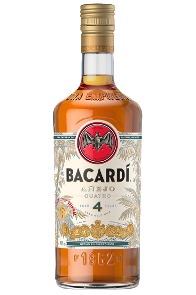 BacardÍ Anejo 4 Year Old Premium Caribbean Rum, Vol. 40%, 70 Cl / 700 Ml, Pregiato Rum Invecchiato 4 Anni In Botti Di Rovere Sotto Al Sole Dei Caraibi-image