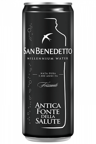 Acqua San Benedetto Millennium Frizzante Lattina 33cl