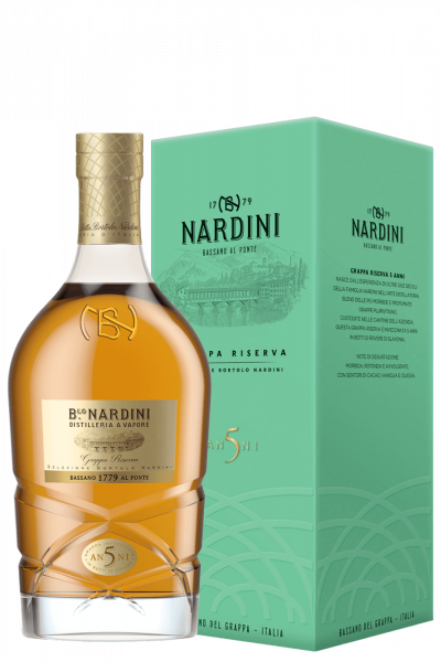 Grappa Riserva 5 Anni Selezione Bortolo Nardini 70cl (Astucciato) 