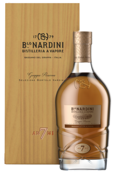 Grappa Riserva 7 Anni Selezione Bortolo Nardini 70cl (Cassetta in Legno) 
