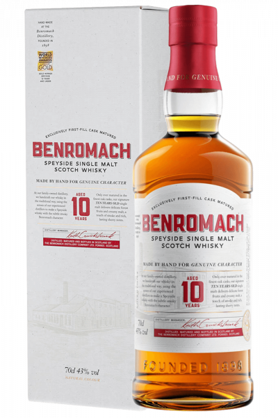 Benromach 10 Years Old Single Malt Scotch Whisky 70cl (Astucciato)