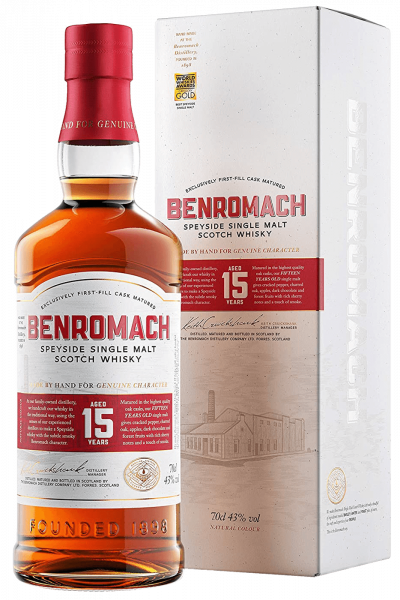 Benromach 15 Years Old Single Malt Scotch Whisky 70cl (Astucciato)