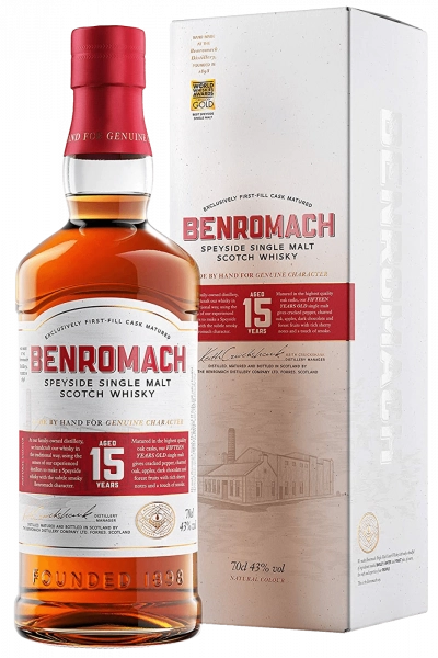 Benromach 15 Years Old Single Malt Scotch Whisky 70cl (Astucciato)