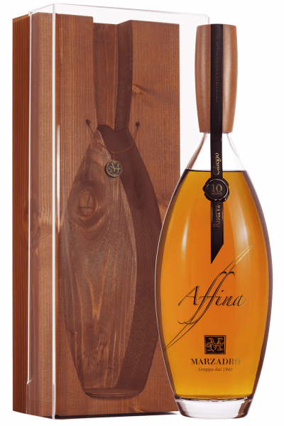 Grappa Affina Riserva Ciliegio Marzadro 1Litro (Cassetta in Legno)