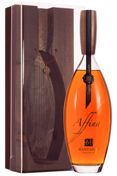 Grappa Affina Riserva Rovere Marzadro 1Litro (Cassetta in Legno)