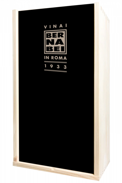 Cassetta in Legno da 2 Bottiglie con Logo Bernabei 
