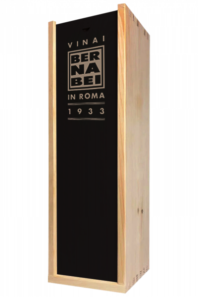 Cassetta in Legno da 1 bottiglia con Logo Bernabei 