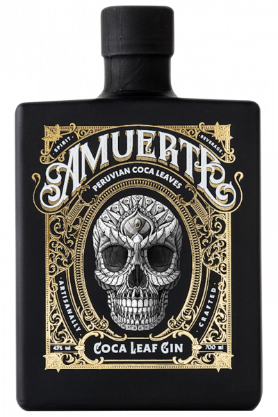 Gin Amuerte Coca Leaf Black 70cl