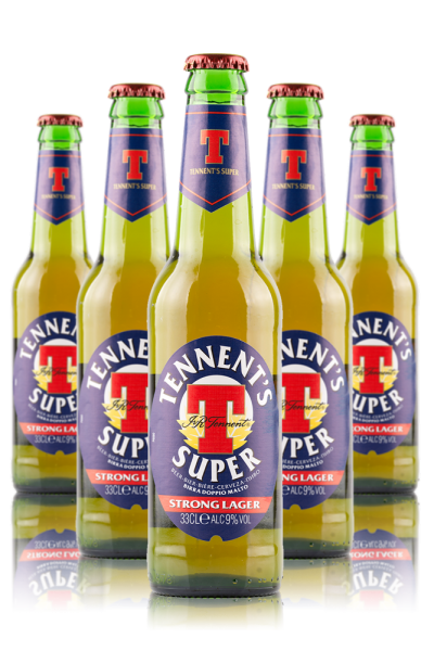 Tennent's Super Cassa da 24 bottiglie x 33cl