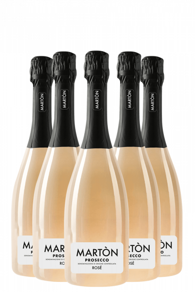 6 Bottiglie Prosecco DOC Rosé Brut 2024 Martòn