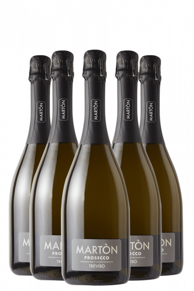 6 Bottiglie Prosecco DOC Treviso Millesimato 2024 Extra Dry Martòn