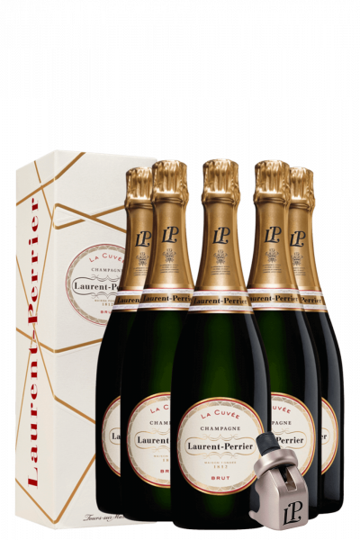 6 Laurent-Perrier La Cuvée Brut 75cl (Astucciato) + OMAGGIO stopper Laurent-Perrier