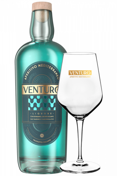 Aperitivo Mediterraneo Venturo 70cl + OMAGGIO 2 bicchieri Venturo