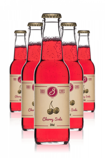 Three Cents Cherry Soda Cassa da 24 bottiglie x 20cl 