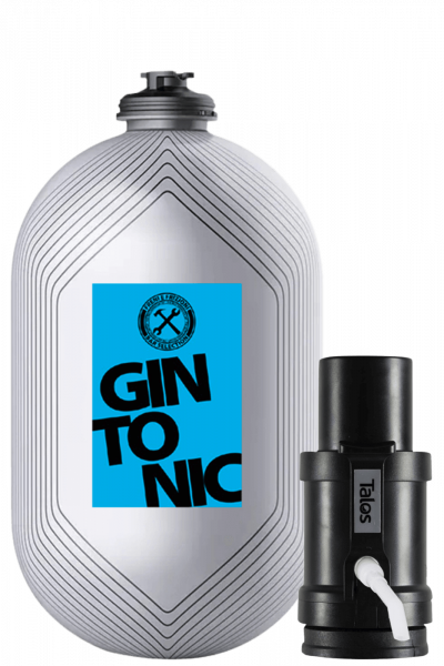 Mini Keg Top Dispenser + Fusto Gin Tonic 3Litri