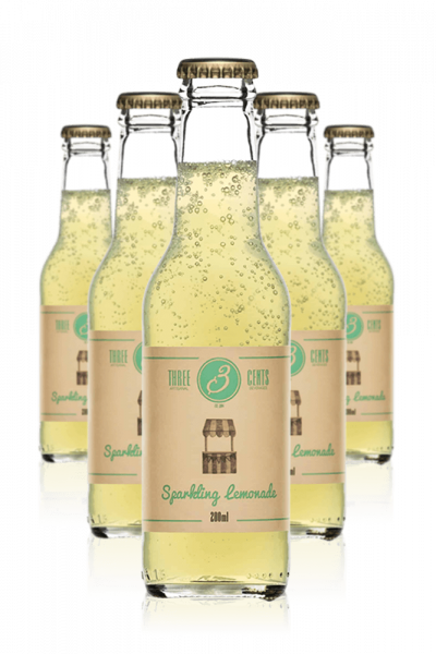 Three Cents Sparkling Lemonade Cassa da 24 bottiglie x 20cl