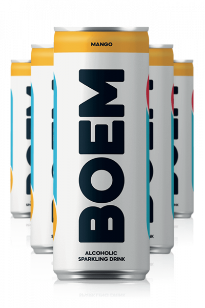 Hard Seltzer Boem Mango Cassa da 12 Lattine x 25cl