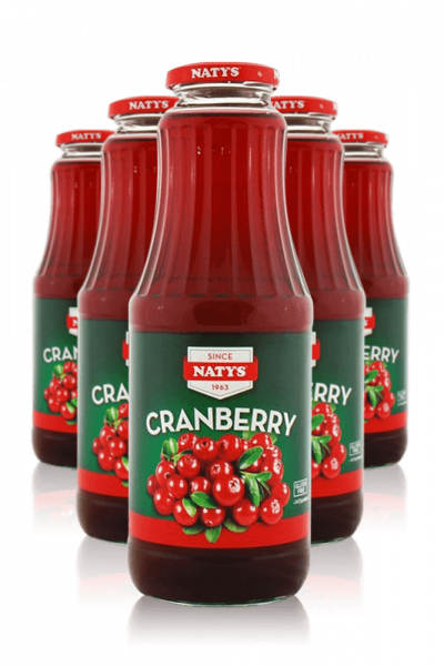 Succo Di Cranberry Naty's Cassa Da 6 Bottiglie x 1Litro 