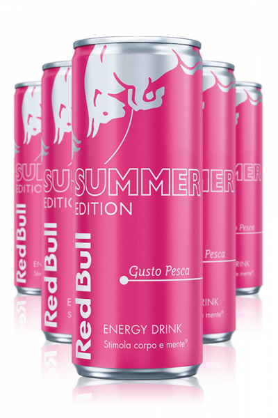 Red Bull Energy Drink Summer Edition Pesca Cassa da 24 Lattine x 25cl