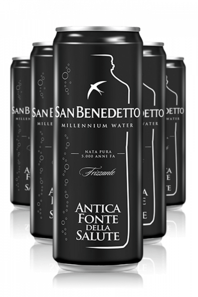 Acqua San Benedetto Millennium Frizzante 33cl Cassa Da 24 Lattine