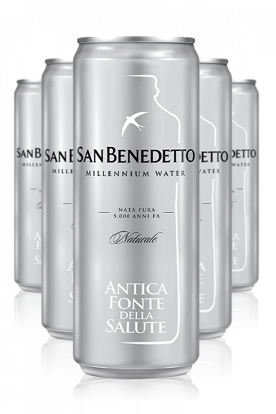 Acqua San Benedetto Millennium Naturale 33cl Cassa Da 24 Lattine