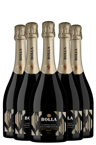 6 Bottiglie Conegliano Valdobbiadene Prosecco Brut DOCG Bolla