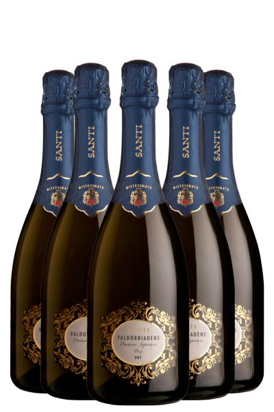 6 Bottiglie Valdobbiadene Prosecco Superiore DOCG Dry 2023 Santi 