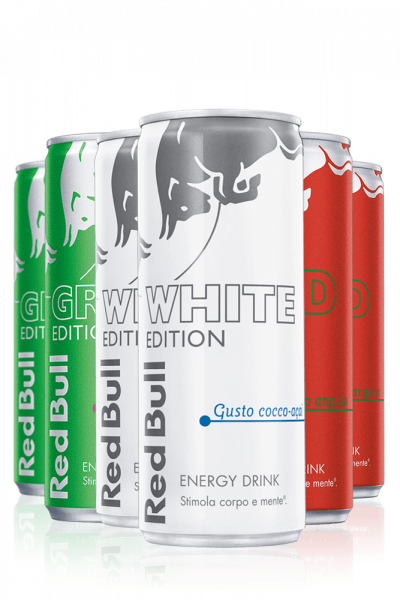 Red Bull Energy Drink 1 Cassa Dragon Fruit + 1 Cassa Cocco-Açai + 1 Cassa Anguria da 24 x 25cl