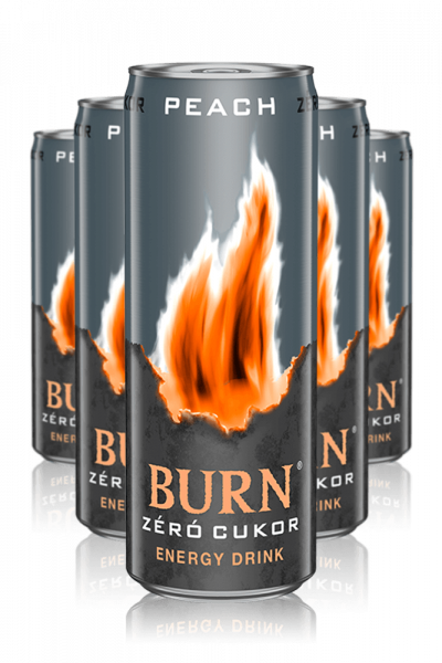 Burn Peach Zero Sugar Energy Drink Cassa da 12 Lattine x 25cl (Scad. 30/09)