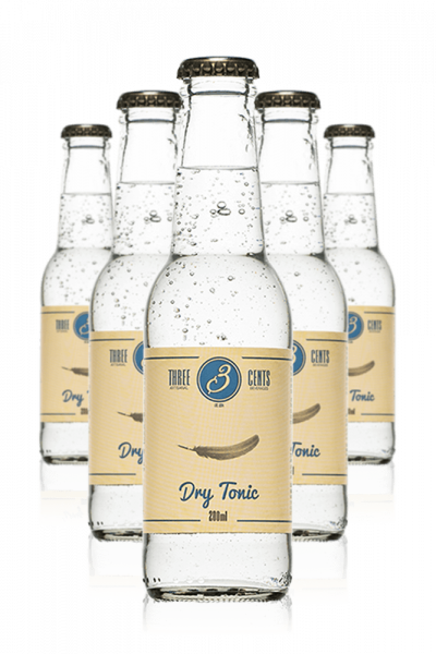 Three Cents Dry Tonic Cassa Da 24 Bottiglie x 20cl