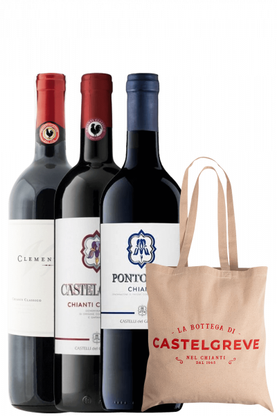 Clemente VII 2021 + Chianti Castelgreve 2021 + Pontormo 2022 + OMAGGIO shopper Castelli Del Grevepesa