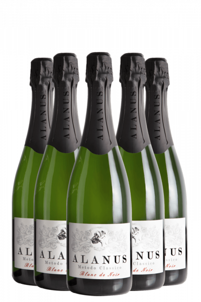 6 Bottiglie Metodo Classico Alanus Brut Blanc De Noir 