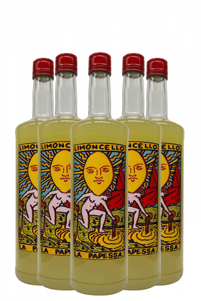 6 Bottiglie Limoncello La Papessa 1Litro 