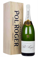 Champagne Jéroboam Pol Roger Réserve Brut (Cassetta in Legno)