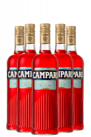 6 Bottiglie Bitter Campari 1Litro