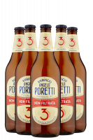 Poretti 3 Luppoli Non Filtrata Cassa da 15 bottiglie x 66cl
