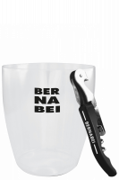 Glacette Classic Logo Nero + Cavatappi Bernabei Nero