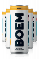 Hard Seltzer Boem Mango Cassa da 12 Lattine x 25cl