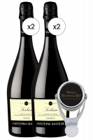 2 Lambrusco Amabile + 2 Lambrusco Secco Contessa Matilde Cavicchioli + OMAGGIO stopper Cavicchioli