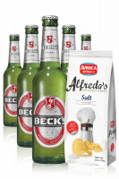 Beck's da 24 x 33cl + Amica Chips Sale Marino Alfredo's 3 x 150gr